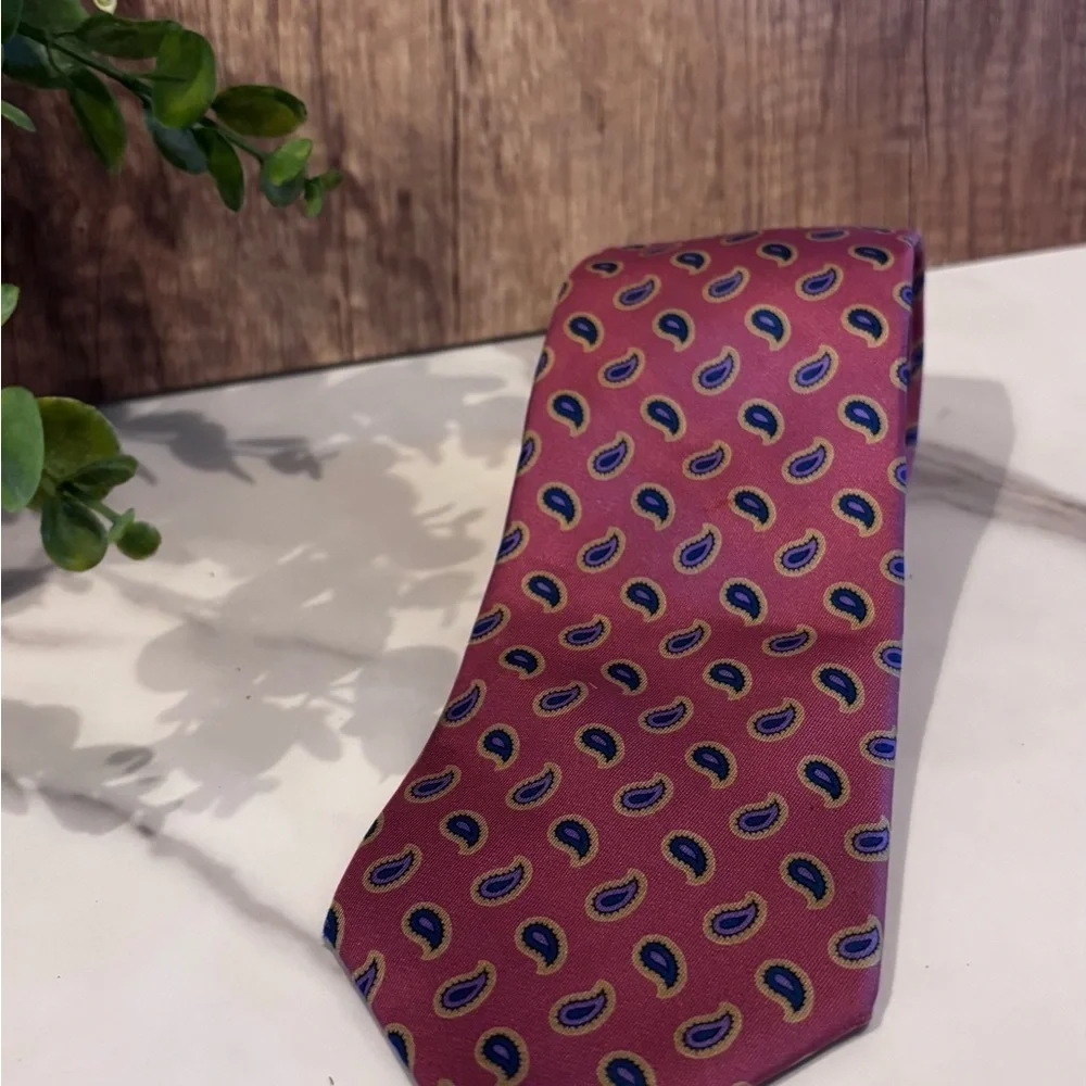 Liberty of London Red and Blue Paisley Tie